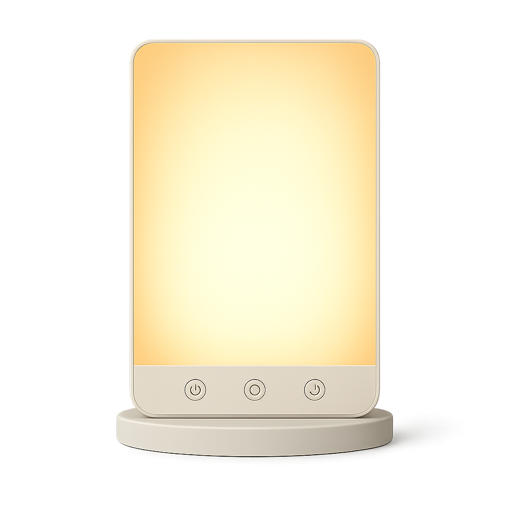 LumaSleep™ - Lampe LED de thérapie lumineuse avec lumière dorée apaisante